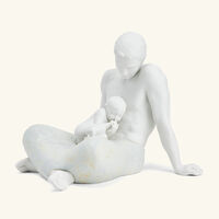 لادرو منحوتة الأب صغيرة بيضاء