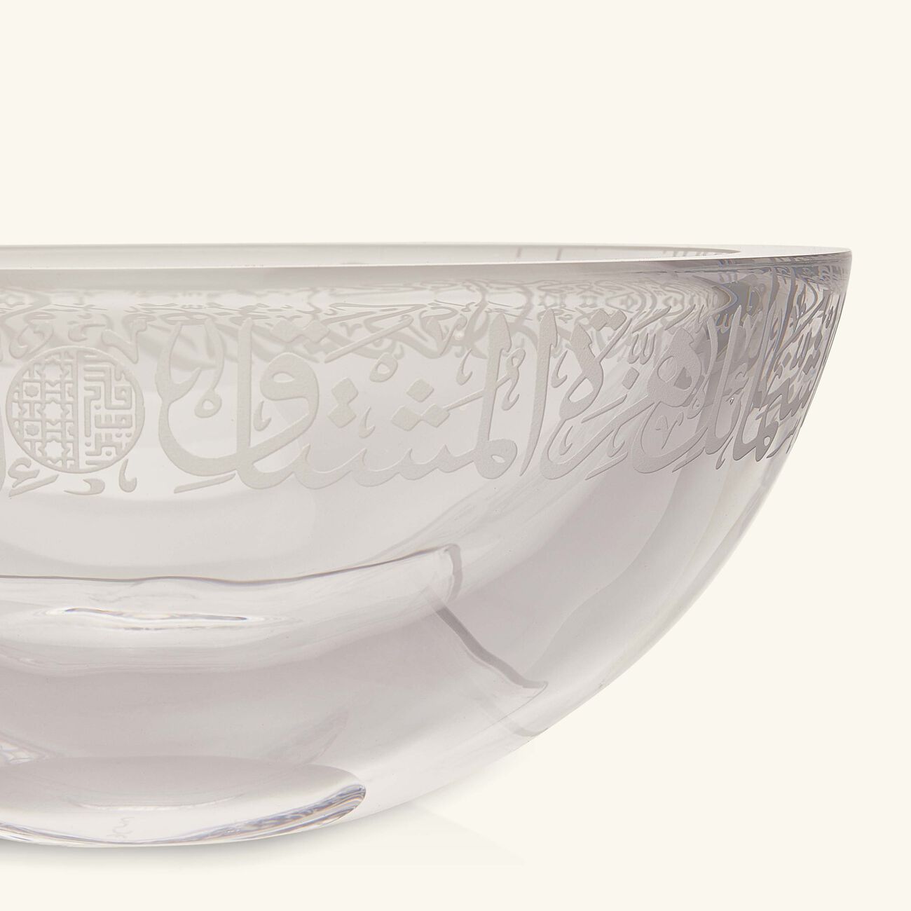 dimlaj thuluth serving bowl clear 27cm