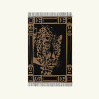 dolce gabbana casa leopard tray rectangular large brown