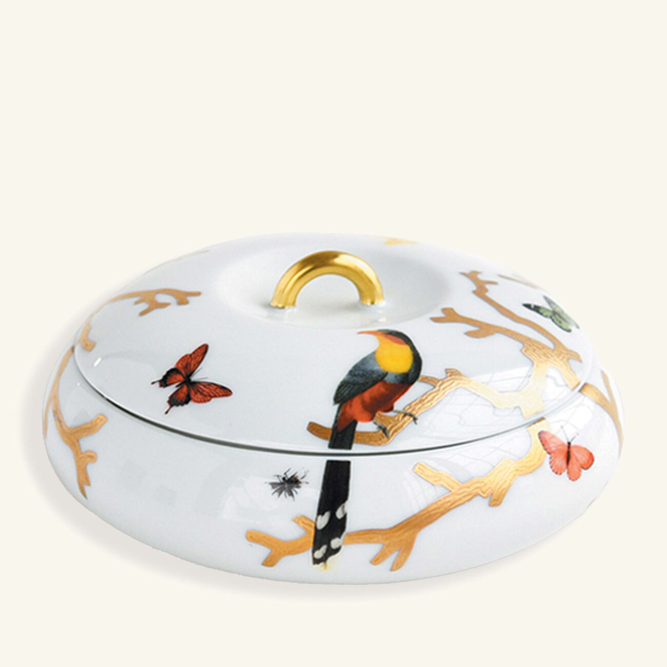 برناردو صندوق أو زوازو التزييني باللون الذهبي