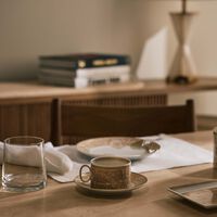 versace barocco beige tea cup   saucer