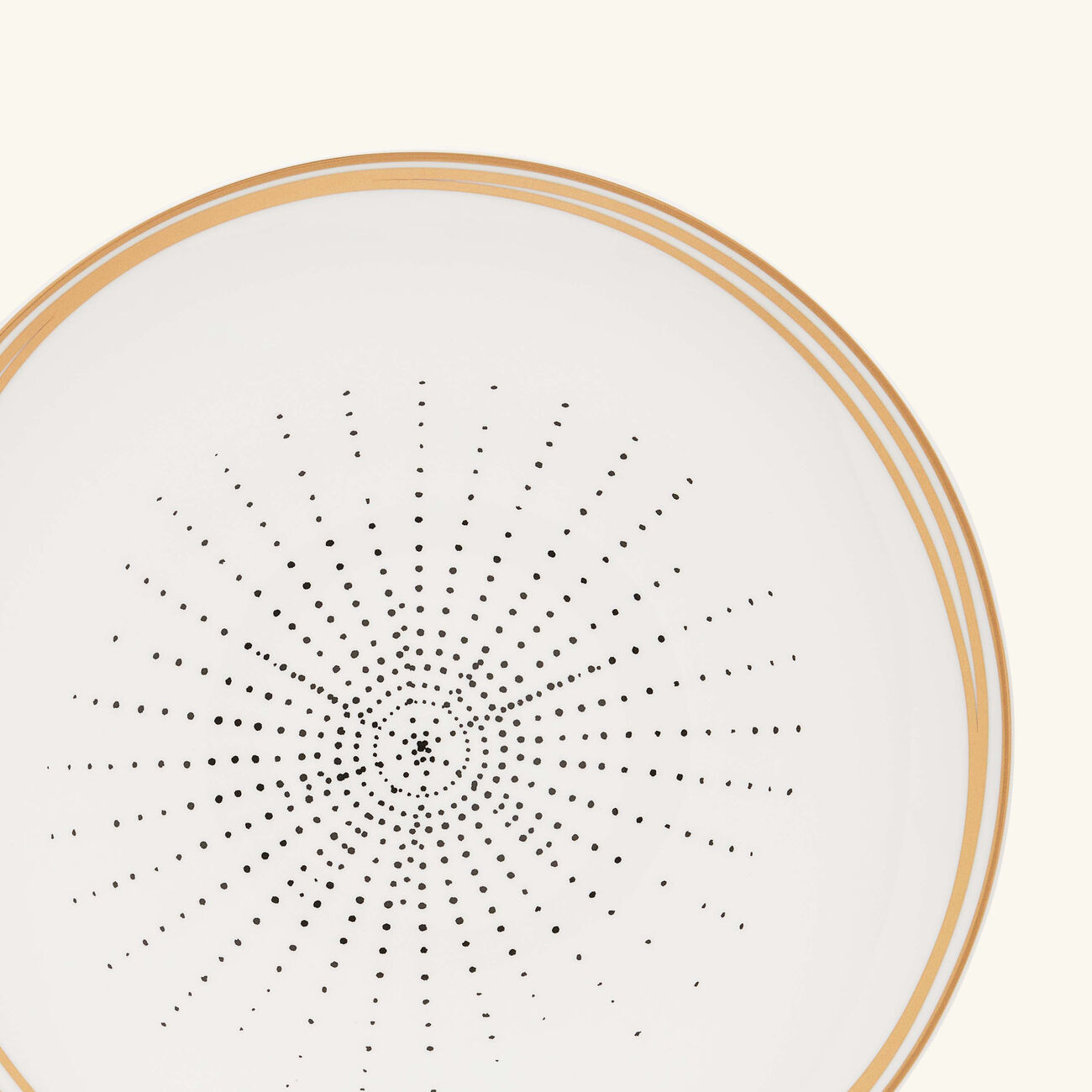 bernardaud aboro dinner plate round white 27cm