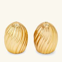 l objet ripple spice jewels salt and pepper shakers gold set of 2