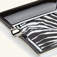 Zebra Ashtray Square Small Black dolce gabbana casa zebra ashtray square small black