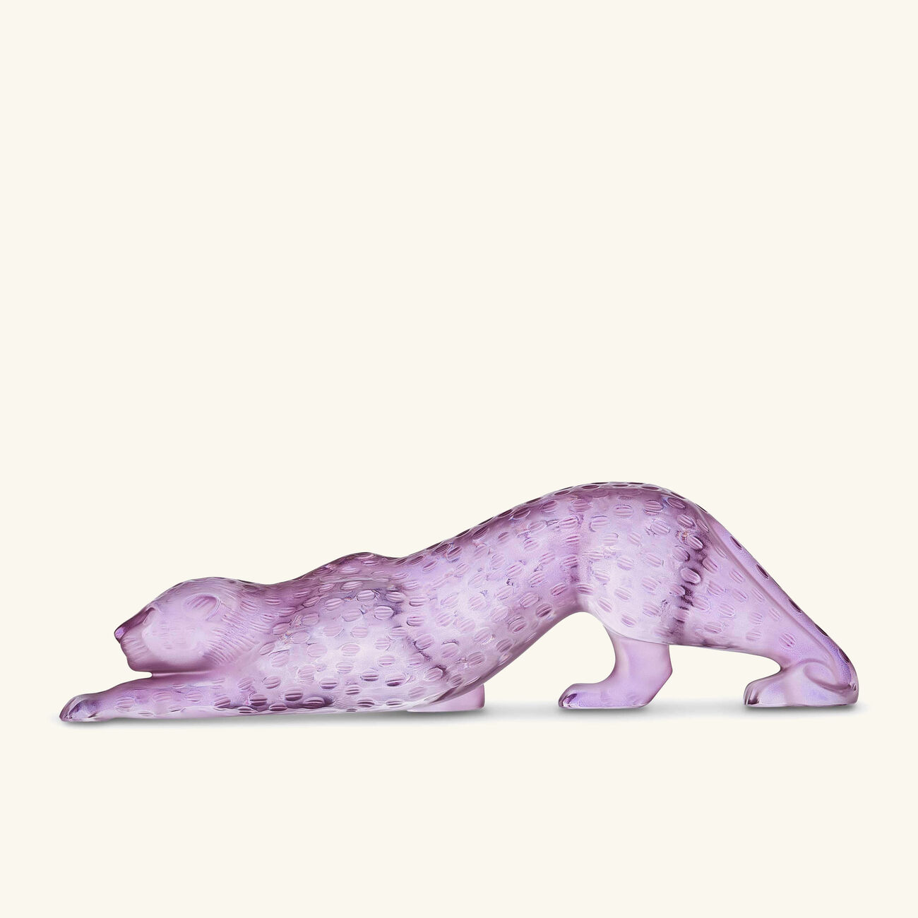 لاليك منحوتة نمر زيلا صغيرة وردية