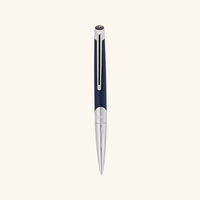 st dupont defi millennium ballpoint pen blue