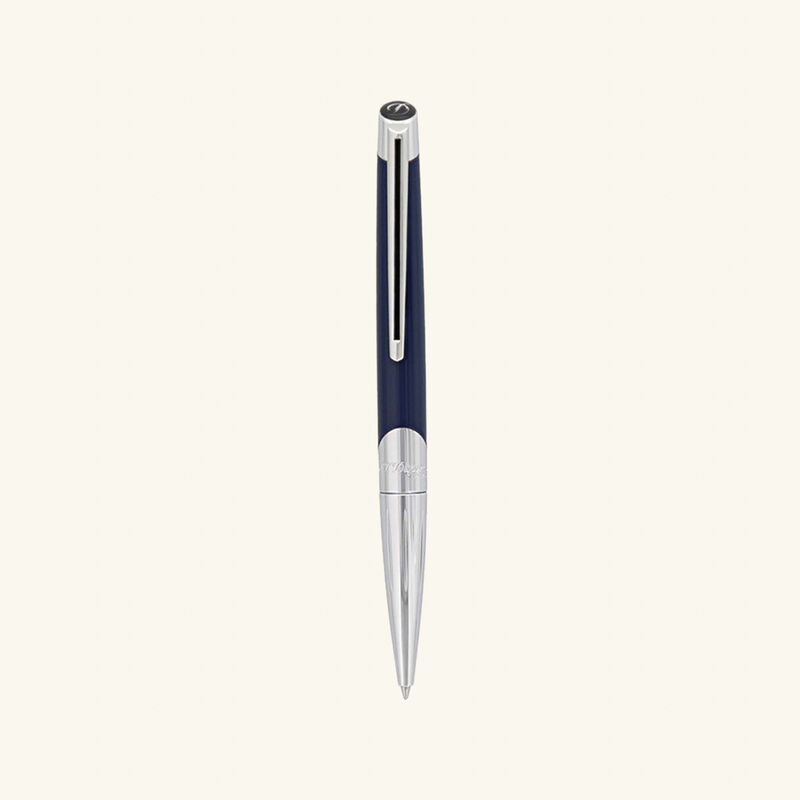 st dupont defi millennium ballpoint pen blue