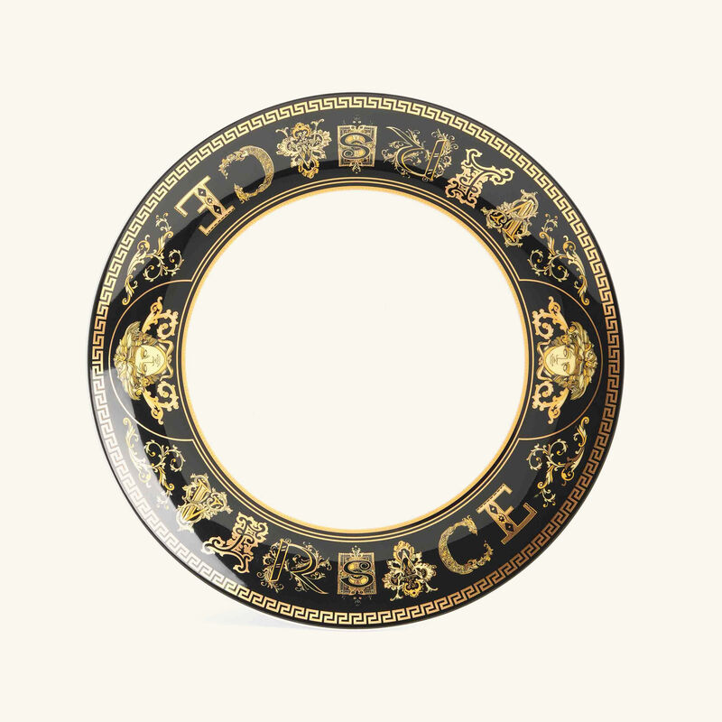 Virtus Gala Plate Round Black 20cm versace virtus gala plate round black 20cm