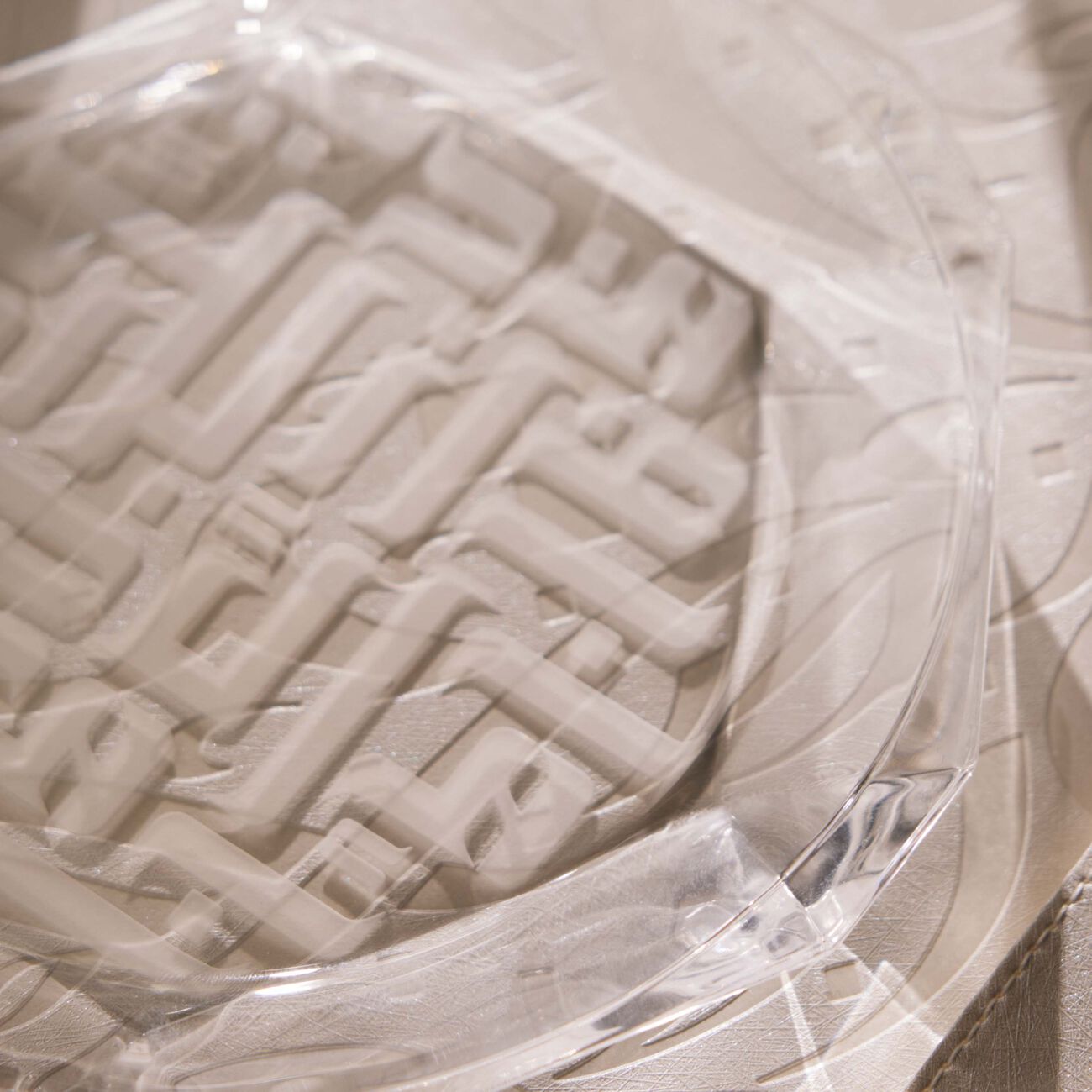 dimlaj dar bread plate clear 18cm set of 4