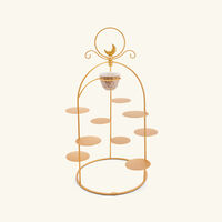 Peacock Extravaganza Pastry Stand & Coffee Cup Holder Gold villari peacock extravaganza pastry stand coffee cup holder gold