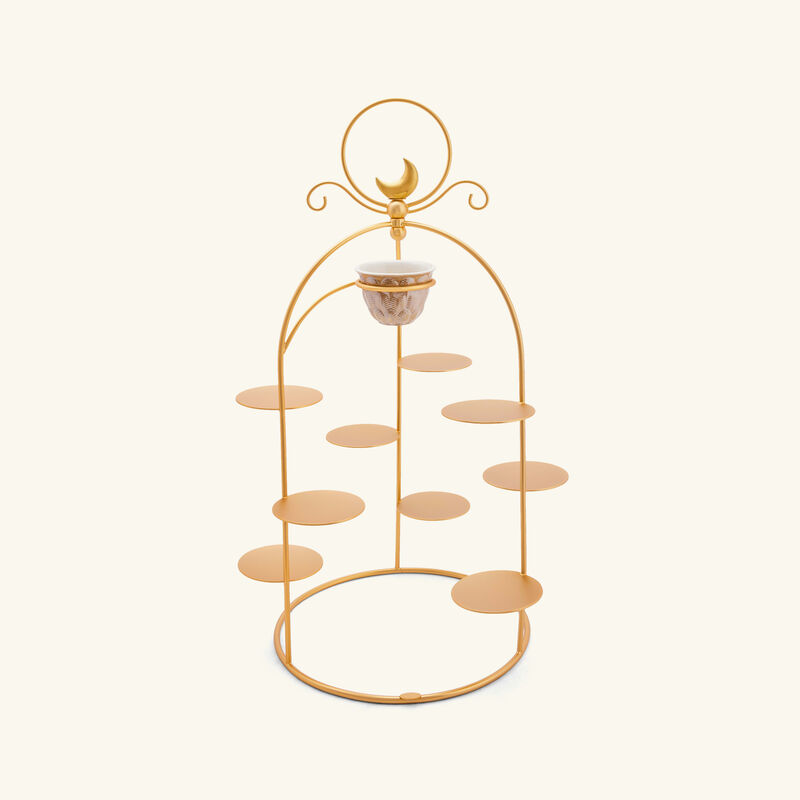 Peacock Extravaganza Pastry Stand & Coffee Cup Holder Gold villari peacock extravaganza pastry stand coffee cup holder gold