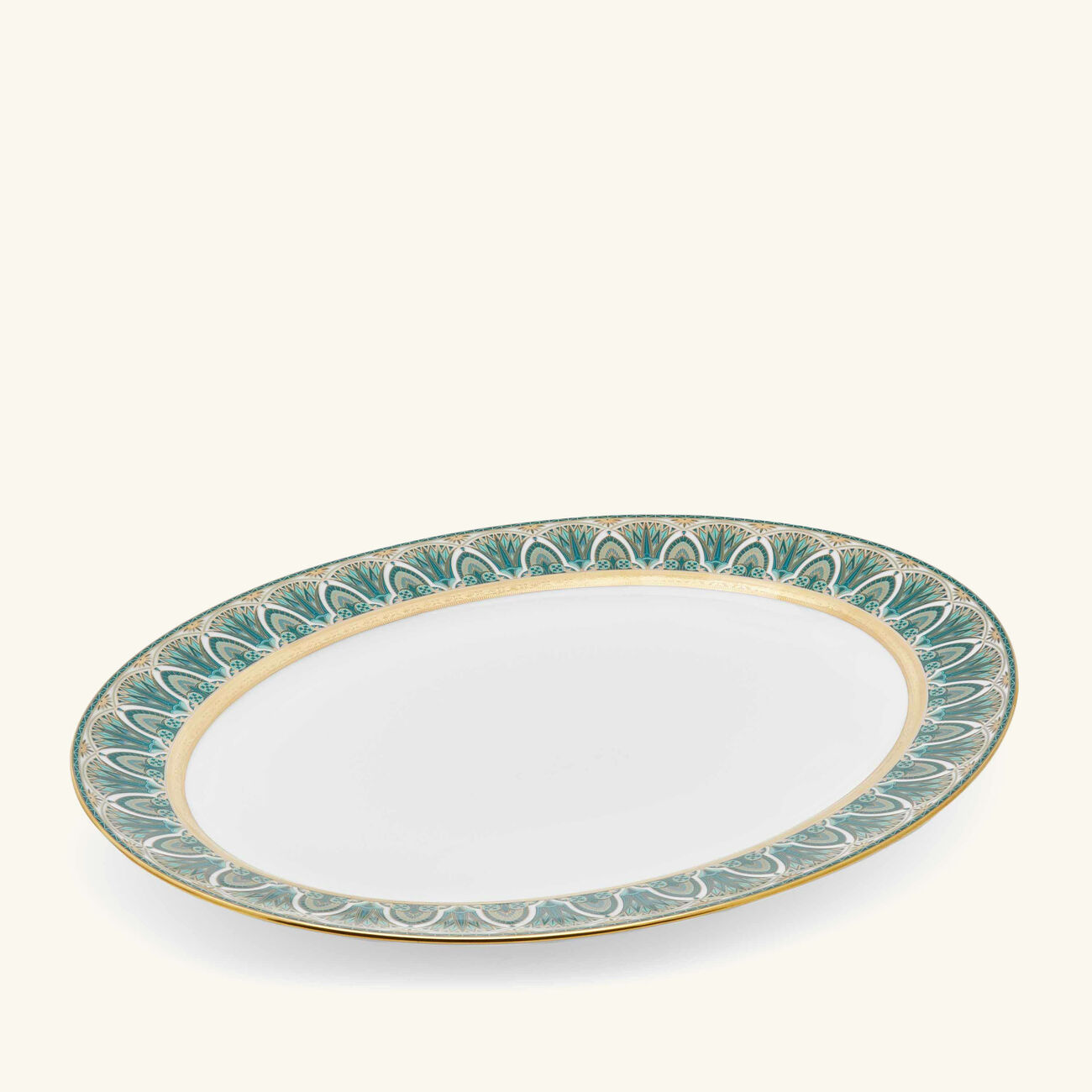 haviland r ves du nil serving platter oval green 40cm