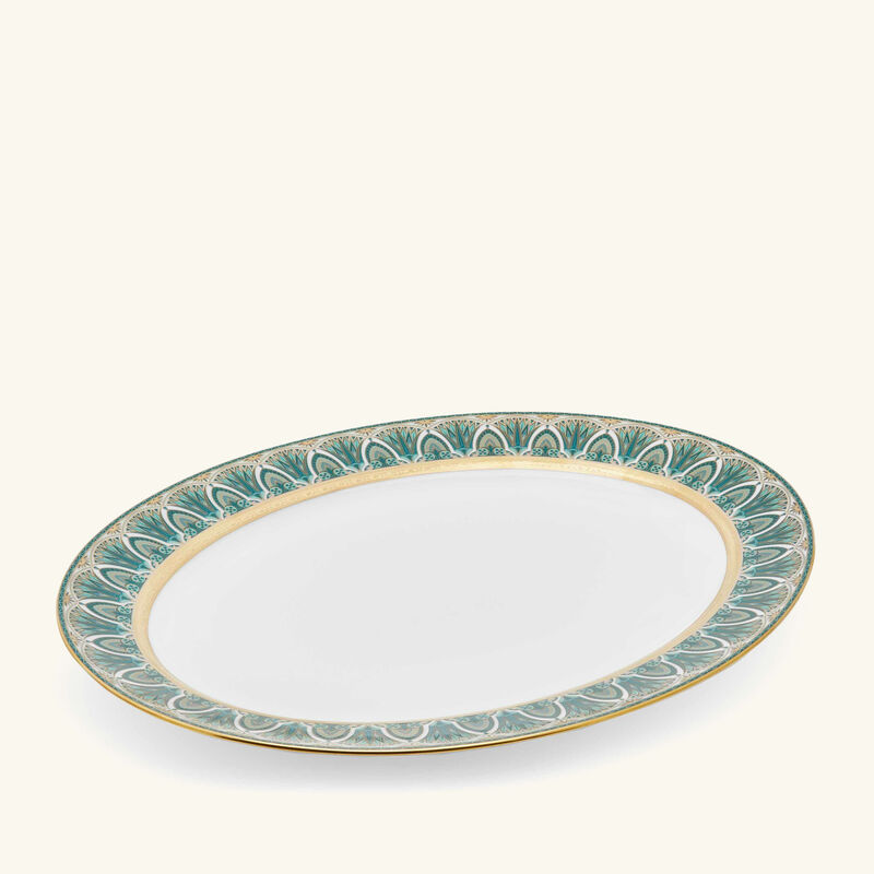 haviland r ves du nil serving platter oval green 40cm