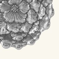 بوتشيلاتي وعاء على شكل زهرة الجاردينيا فضي بحجم متوسط