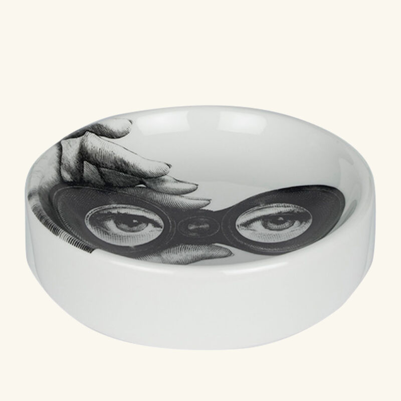 fornasetti tema e variazioni no 371 ashtray round small black