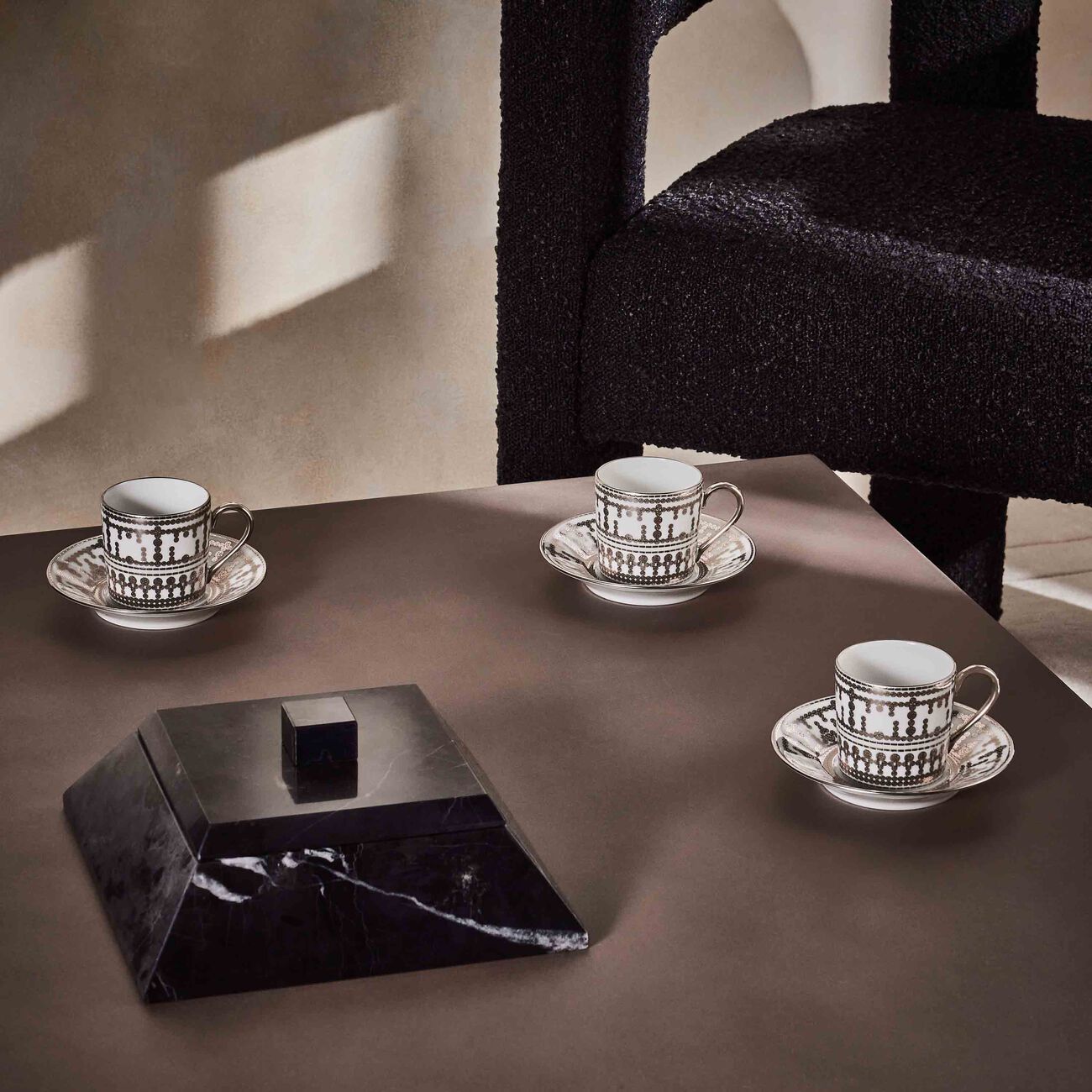 haviland tiara coffee cup saucer silver set of 4