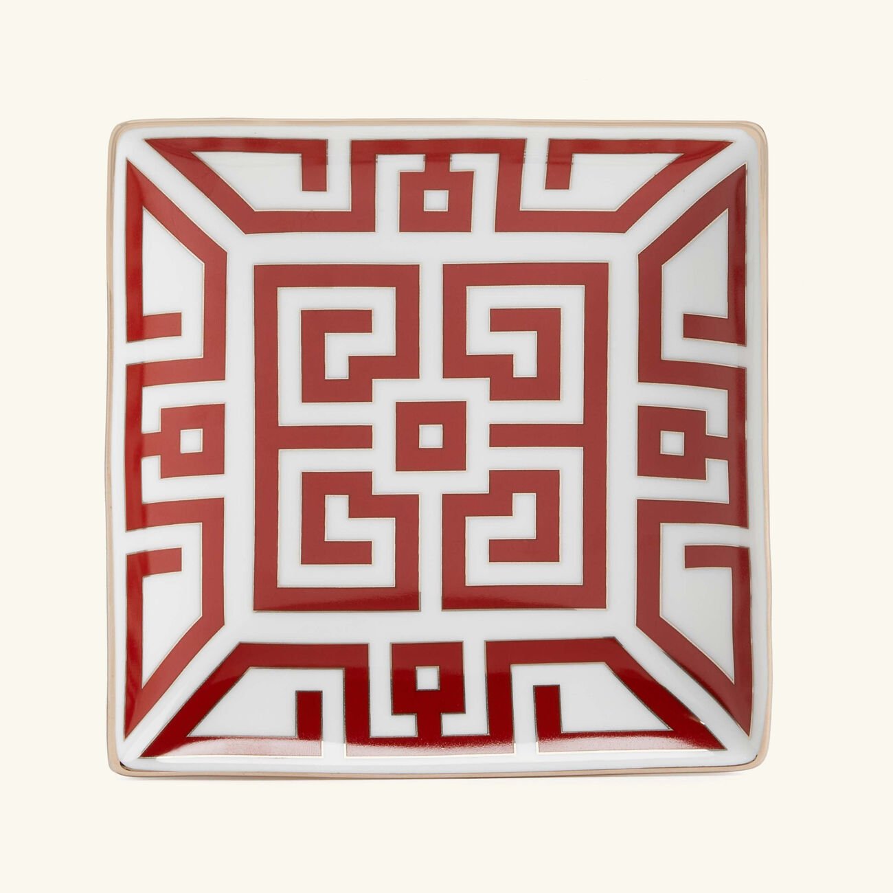 ginori 1735 labirinto bowl red