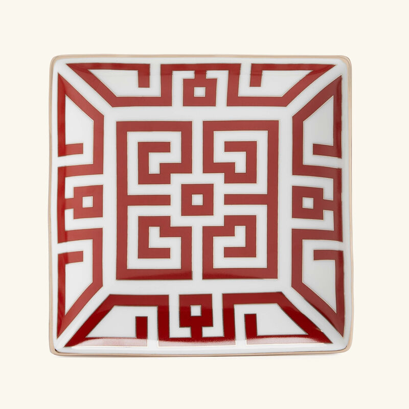 ginori 1735 labirinto bowl red