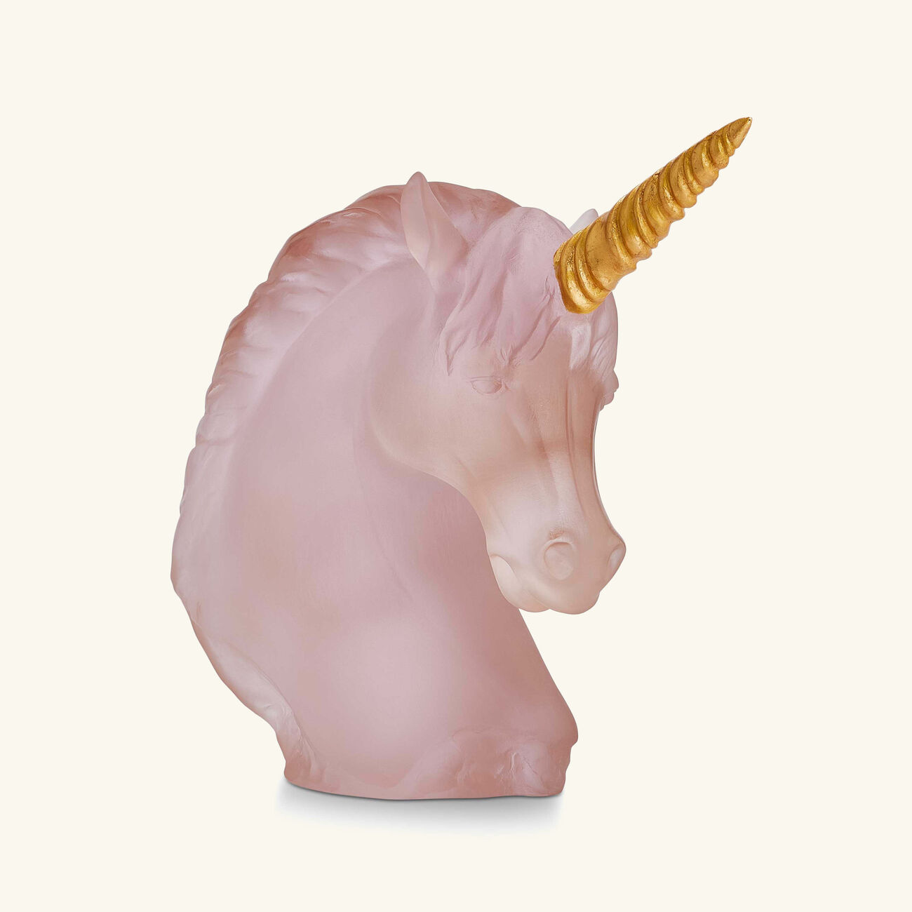 دوم منحوتة يونيكورن متوسطة الحجم وردية بإصدار محدود