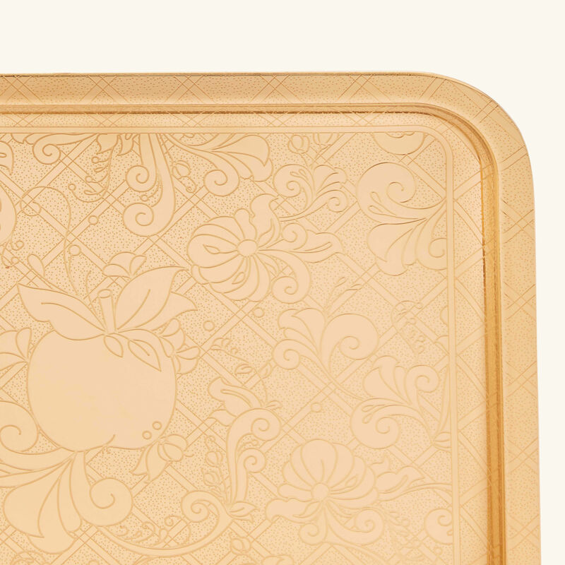 Jardin D'Eden Serving Tray Rectangular Small Gold christofle jardin d eden serving tray rectangular small gold