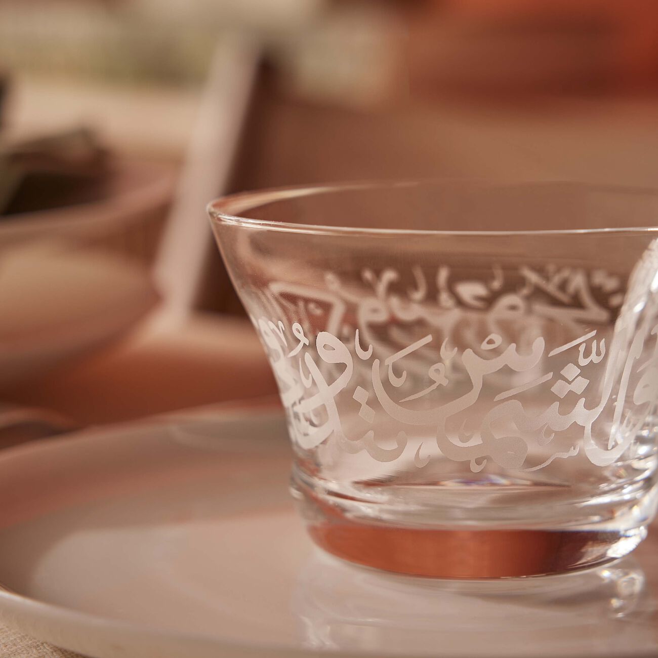 Thuluth Serving Bowl Clear 10cm Set of 4 dimlaj thuluth serving bowl clear 10cm set of 4