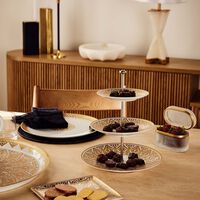 bernardaud venise cake stand 3 tier gold