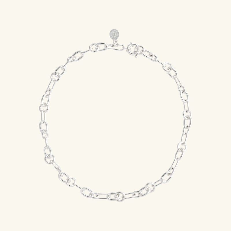 Chri-Chri Chain Necklace Sterling Silver Size 1 christofle chri chri chain necklace sterling silver size 1