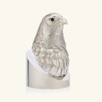 christofle faucon hawk sculpture large silver plated