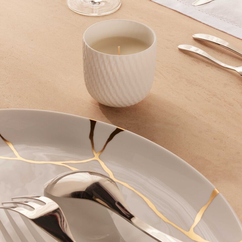 bernardaud angelic almond refillable candle tumbler