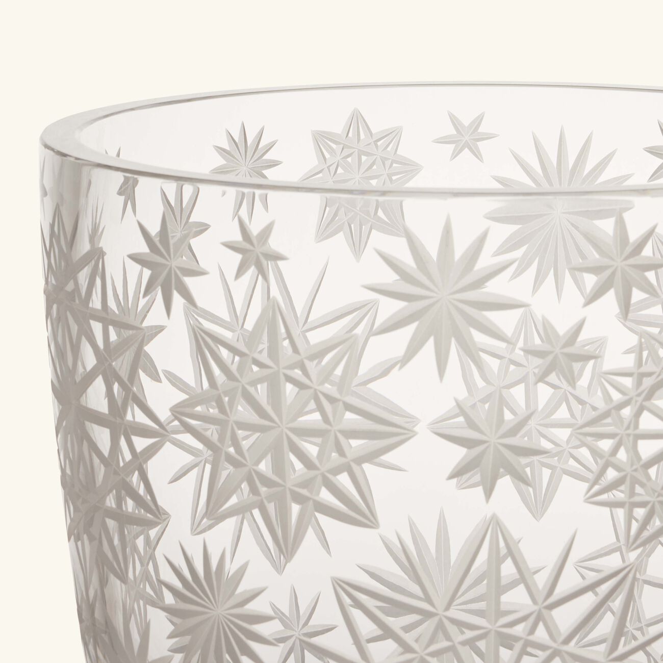 روكل وعاء كراكاتيت من الكريستال الشفاف   31 سم