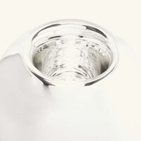 christofle uni vase medium metallized glass