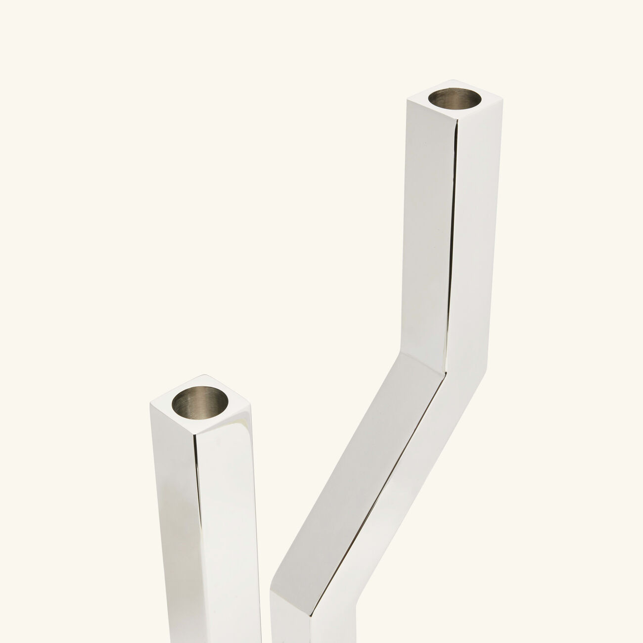 christofle arborescence candelabra stainless steel 2 candles