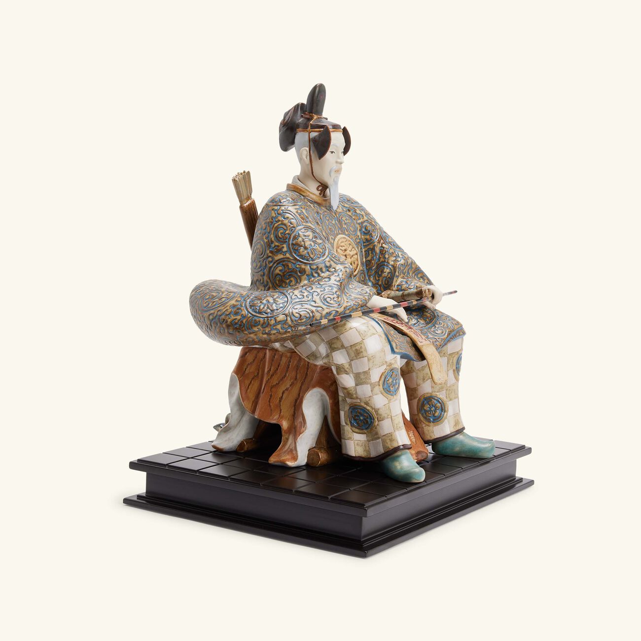 Japanese Nobleman II Sculpture Medium Brown Limited Edition lladro japanese nobleman ii sculpture medium brown limited edition