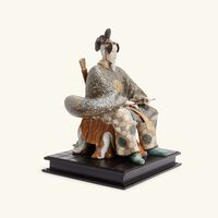 Japanese Nobleman II Sculpture Medium Brown Limited Edition lladro japanese nobleman ii sculpture medium brown limited edition