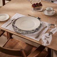 bernardaud ecume dinner plate round white 26cm