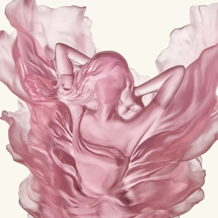 daum poetic by tamara ralph vase extra large pink limited edition