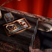 Dome of the Rock Mosque Tray Rectangular Large Blue aya the art of living dome of the rock mosque tray rectangular large blue