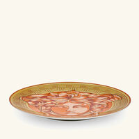 versace medusa amplified orange coin charger plate round orange 33cm