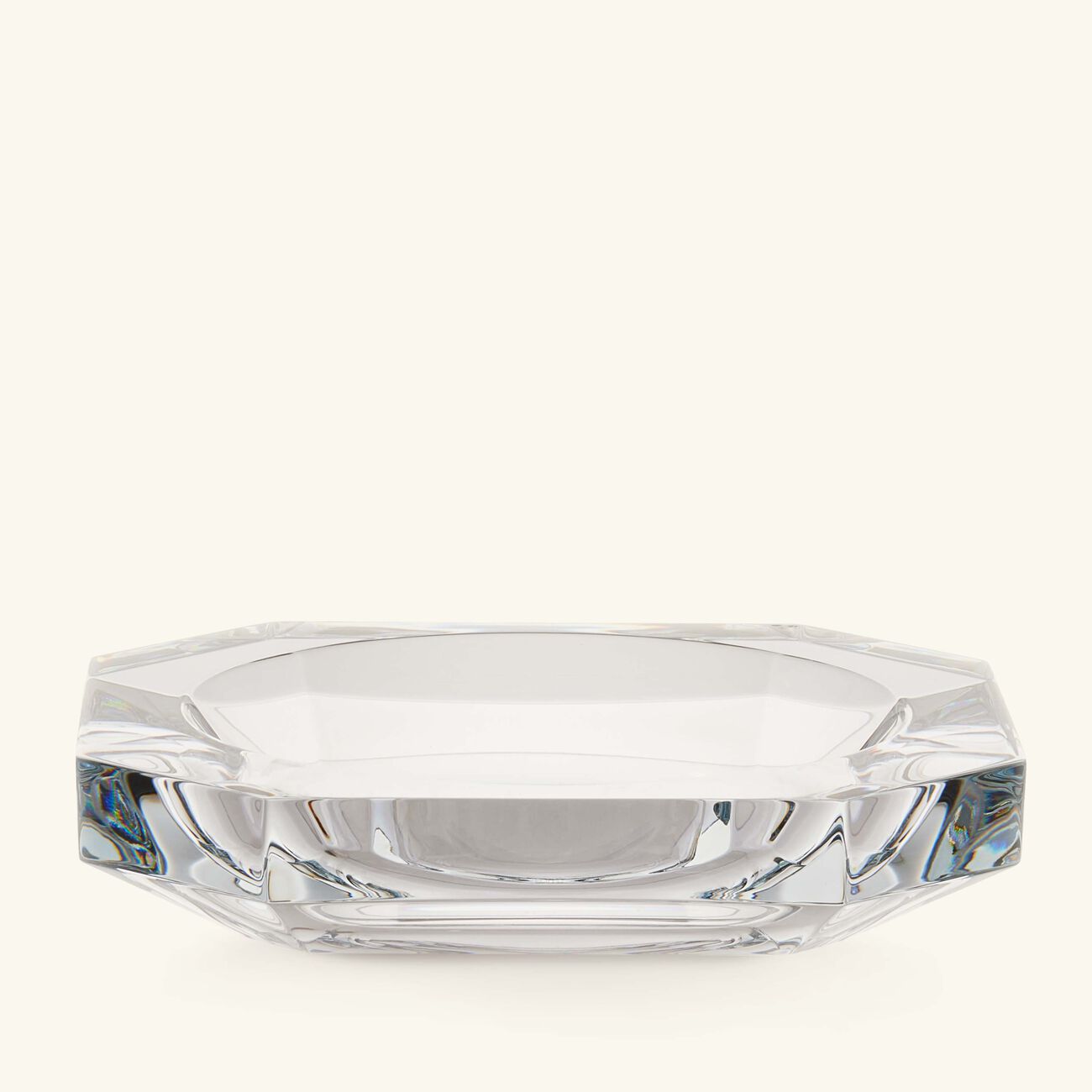 باكارا صينية الحلى والمجوهرات أوكتوجون بتصميم شفاف مستطيل الشكل   بالحجم الصغير