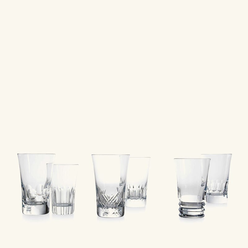 Everyday Grande Drinking Glass Clear Set Of 6 baccarat everyday grande drinking glass clear set of 6