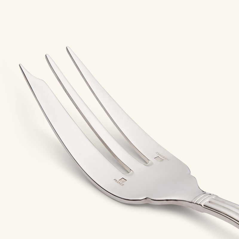 christofle aria serving fork silver plated