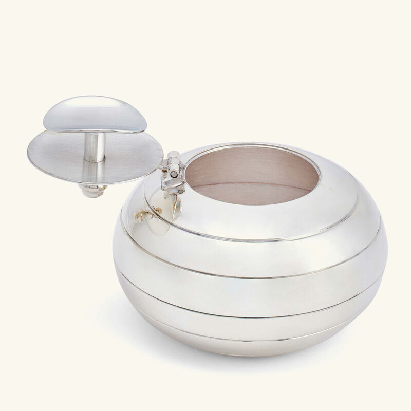 كريستوفل منفضة دائرية صغيرة جدًا باللون الفضي