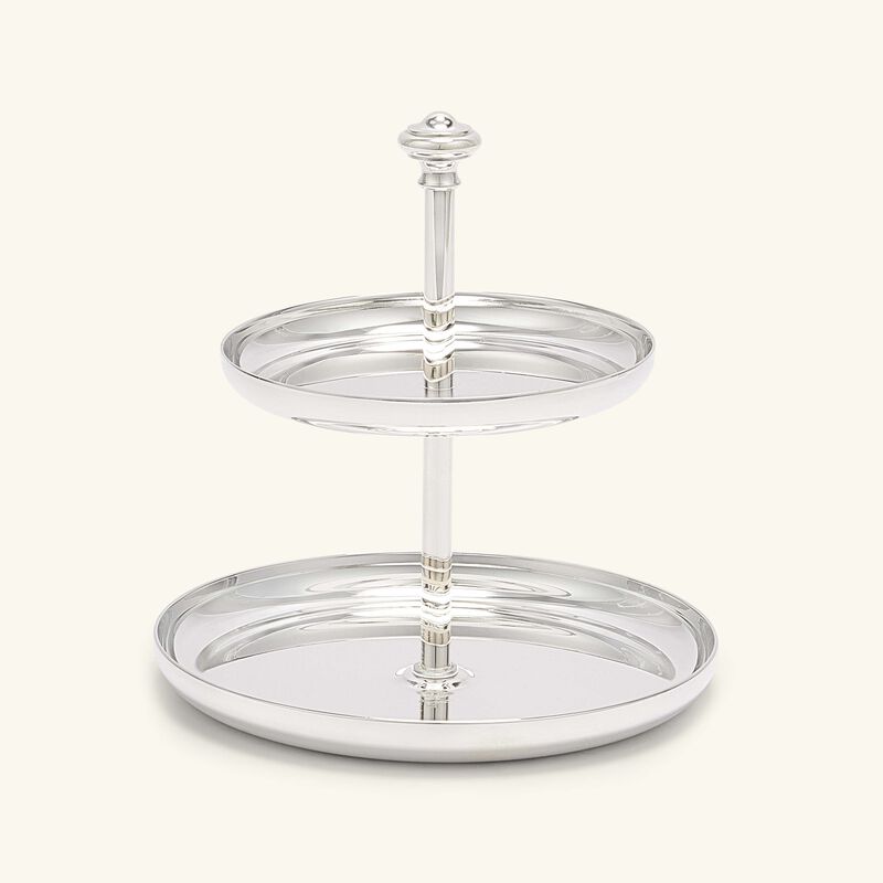 كريستوفل قاعدة الكيك آلبي من طبقتين مطلية بالفضة