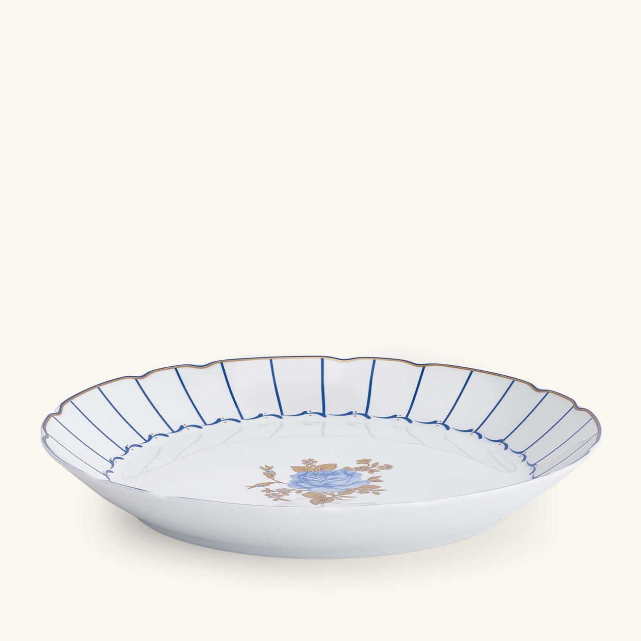 bernardaud brocante serving bowl blue 29cm