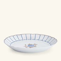 bernardaud brocante serving platter oval blue 33cm