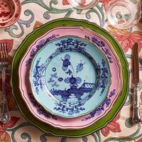 ginori 1735 oriente italiano azalea dinner plate round pink 26cm