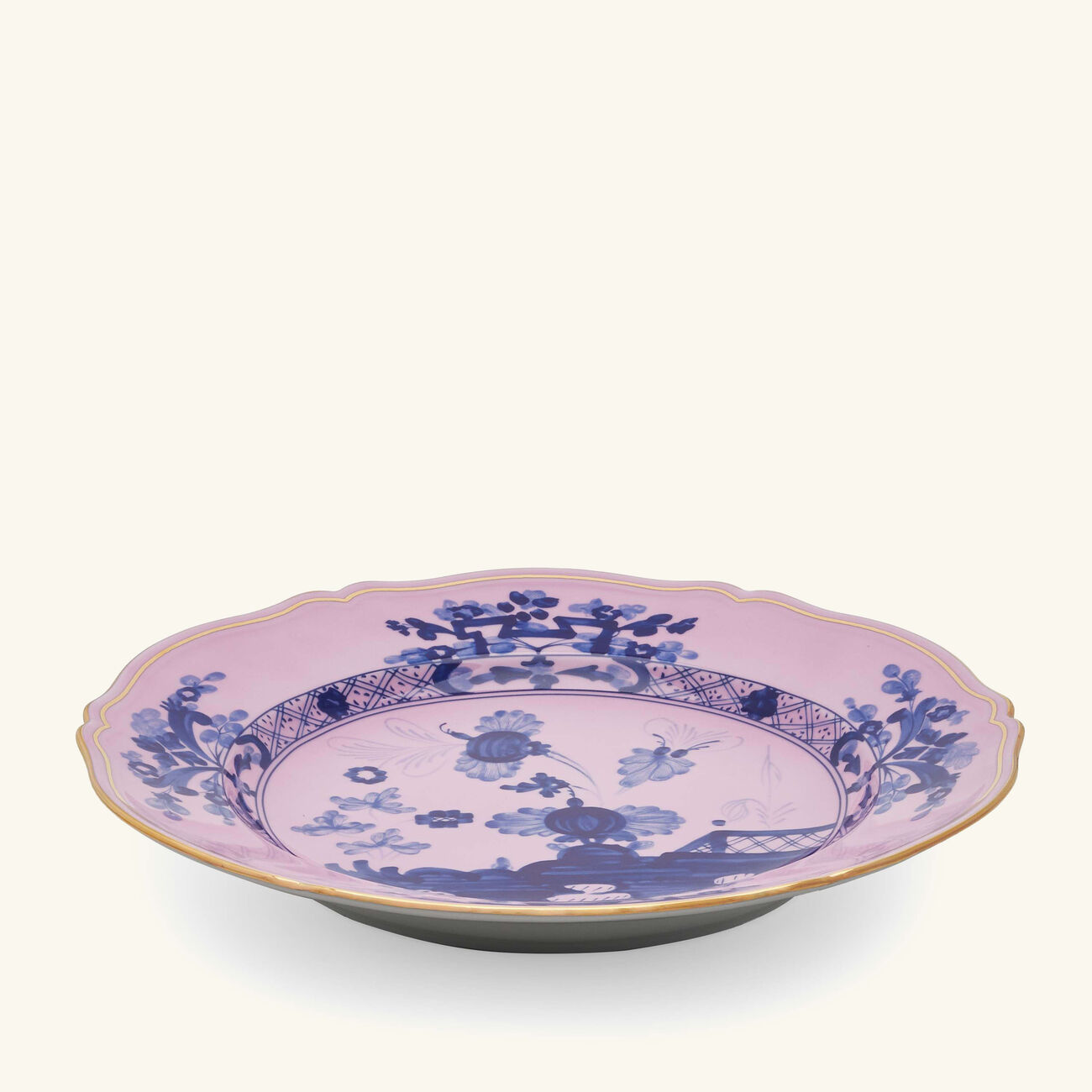 جينوري 1735 طبق التقديم أوريينتي إيتاليانو دائري وردي 31 سم