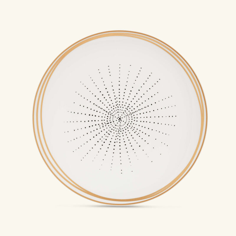 bernardaud aboro dinner plate round white 27cm