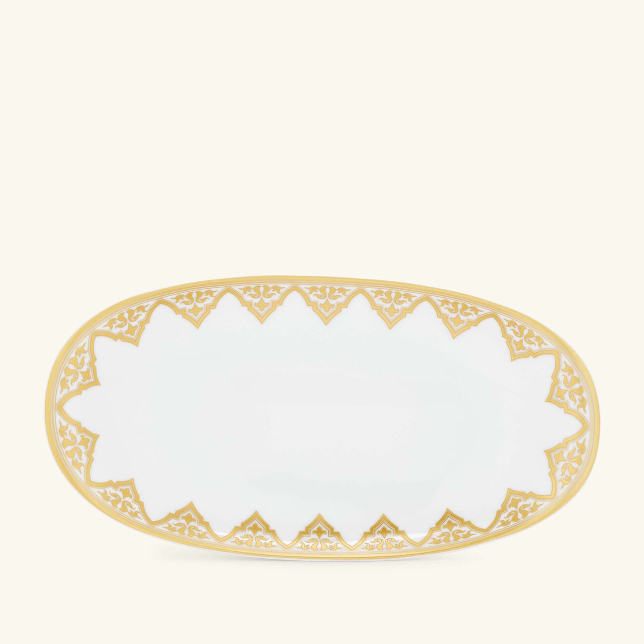 bernardaud venise serving platter oval gold 21cm