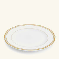 bernardaud pompadour bread   butter plate round gold 16cm